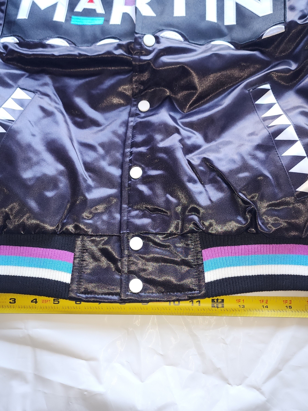 HEATHER CLASSICS MEN'S MARTIN DAMN GINA SATIN JACKET BLACK/PURPLE SIZE SMALL NWT - Picture 14 of 14